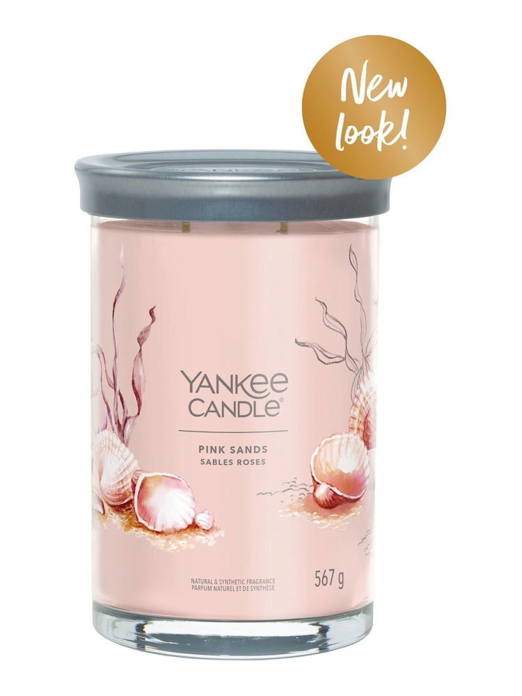 Yankee Candle Signature Large Tumbler Scented Candle, Pink Sands - Image 2 of 2