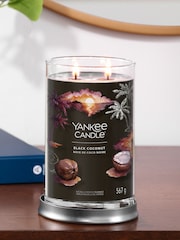 Yankee Candle Signature Large Tumbler Scented Candle, Black Coconut - Image 1 of 2