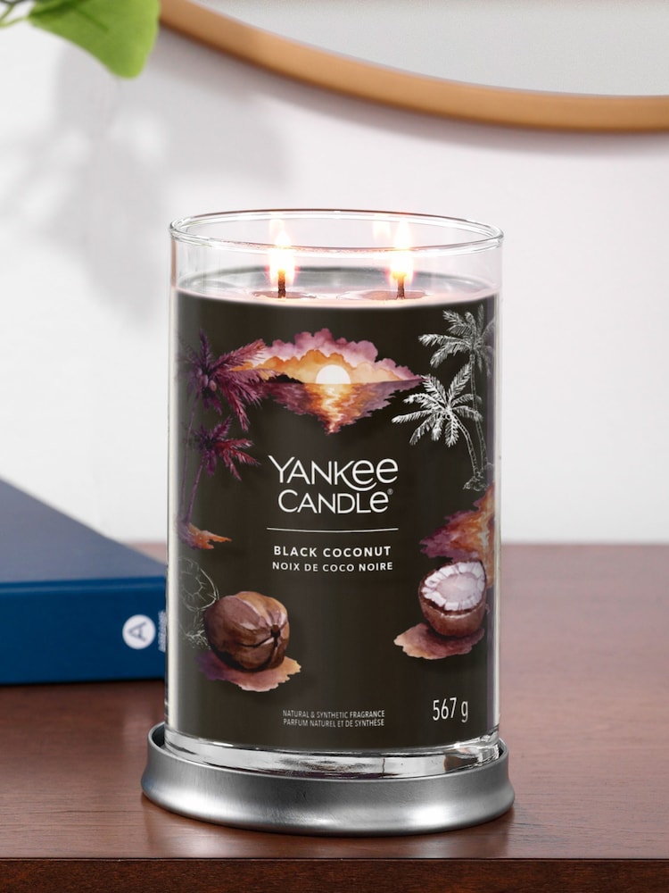 Yankee Candle Signature Large Tumbler Scented Candle, Black Coconut - Image 1 of 2