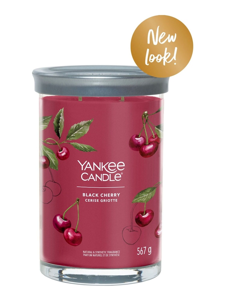 Yankee Candle Signature Large Tumbler Scented Candle, Black Cherry - Image 2 of 2