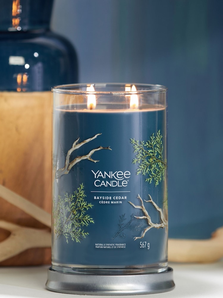 Yankee Candle Signature Large Tumbler Scented Candle, Bayside Cedar - Image 1 of 3