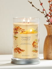 Yankee Candle Signature Large Tumbler Scented Candle, Autumn Sunset - Image 1 of 2