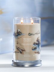 Yankee Candle Signature Large Tumbler Scented Candle, Amber & Sandalwood - Image 1 of 2