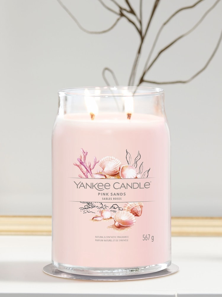 Yankee Candle Signature Large Jar Scented Candle, Pink Sands - Image 1 of 3