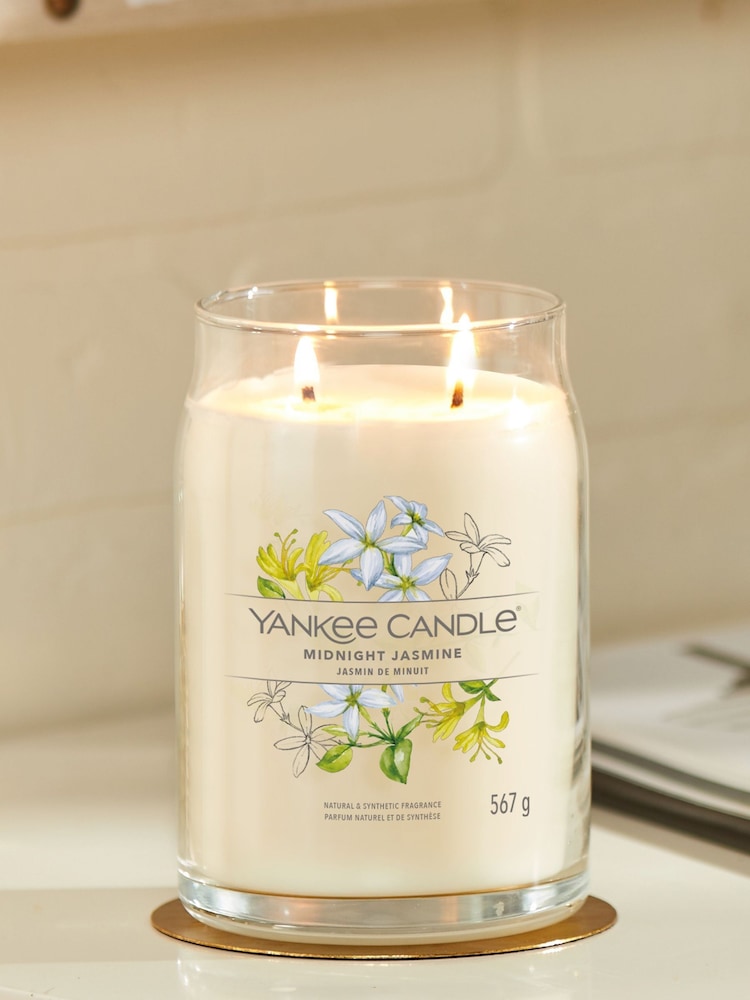 Yankee Candle Signature Large Jar Scented Candle, Midnight Jasmine - Image 1 of 2