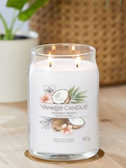 Yankee Candle No Colour Signature Large Jar Scented Candle, Coconut Large Beach - Image 1 of 2