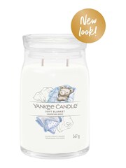 Yankee Candle Signature Jar Scented Candle, Soft Large Blanket - Image 2 of 3