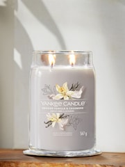 Yankee Candle Signature Large Jar Scented Candle, Smoked Vanilla & Cashmere - Image 1 of 2