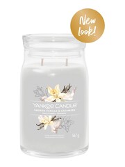 Yankee Candle Signature Large Jar Scented Candle, Smoked Vanilla & Cashmere - Image 2 of 2