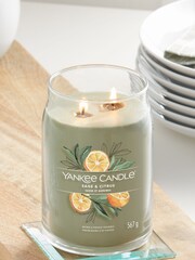 Yankee Candle Signature Jar Scented Candle, Sage & Large Citrus - Image 1 of 2