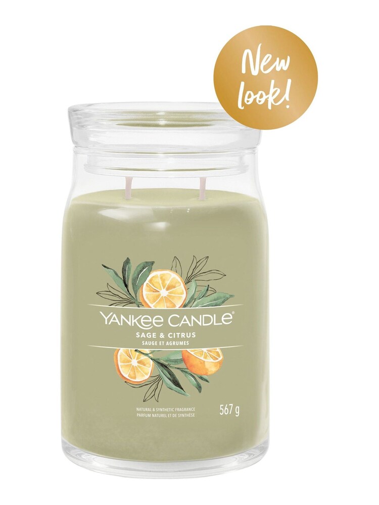 Yankee Candle Signature Jar Scented Candle, Sage & Large Citrus - Image 2 of 2