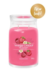 Yankee Candle Signature Jar Scented Candle, Red Raspberry - Image 2 of 2