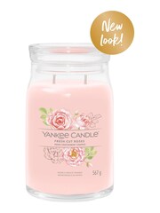 Yankee Candle No Colour Signature Large Jar Scented Candle, Fresh Cut Large Roses - Image 2 of 2