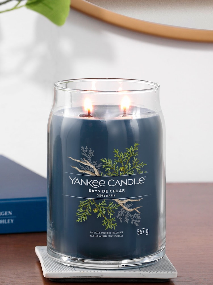 Yankee Candle Signature Large Jar Scented Candle, Bayside Cedar - Image 1 of 2