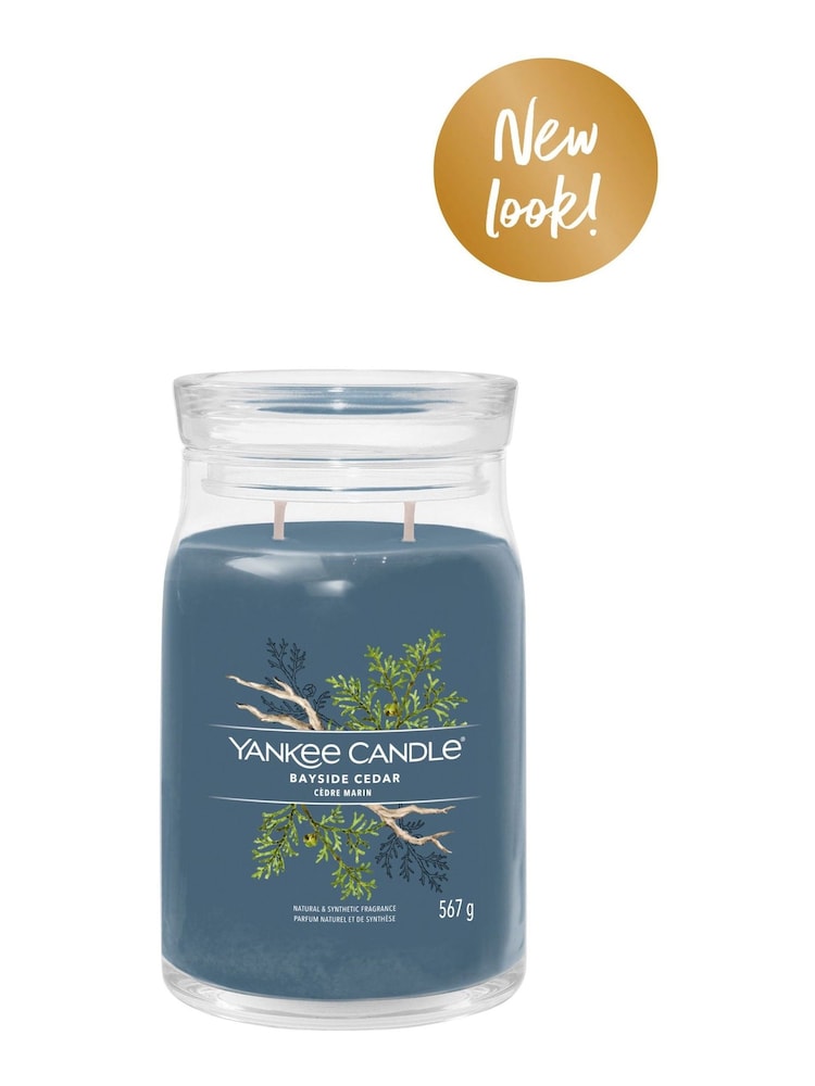 Yankee Candle Signature Large Jar Scented Candle, Bayside Cedar - Image 2 of 2