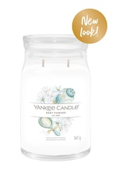 Yankee Candle Signature Jar Scented Candle, Baby Powder - Image 2 of 2