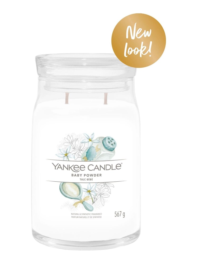 Yankee Candle Signature Jar Scented Candle, Baby Powder - Image 2 of 2
