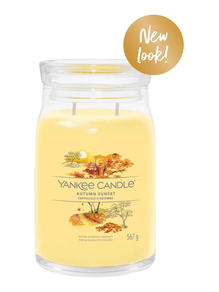 Yankee Candle Signature Large Jar Scented Candle, Autumn Sunset - Image 2 of 2