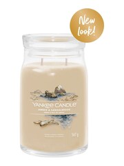 Yankee Candle Signature Large Jar Scented Candle, Amber & Sandalwood - Image 2 of 3