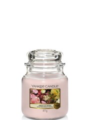 Yankee Candle Original Medium Jar Scented Candle, Fresh Cut Roses - Image 2 of 3