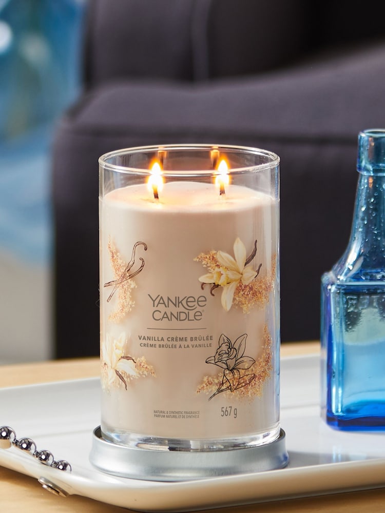 Yankee Candle Signature Tumbler Scented Candle, Vanilla Large Crème Brûlée - Image 1 of 3