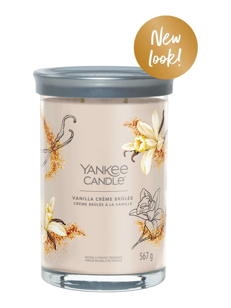 Yankee Candle Signature Tumbler Scented Candle, Vanilla Large Crème Brûlée - Image 2 of 3