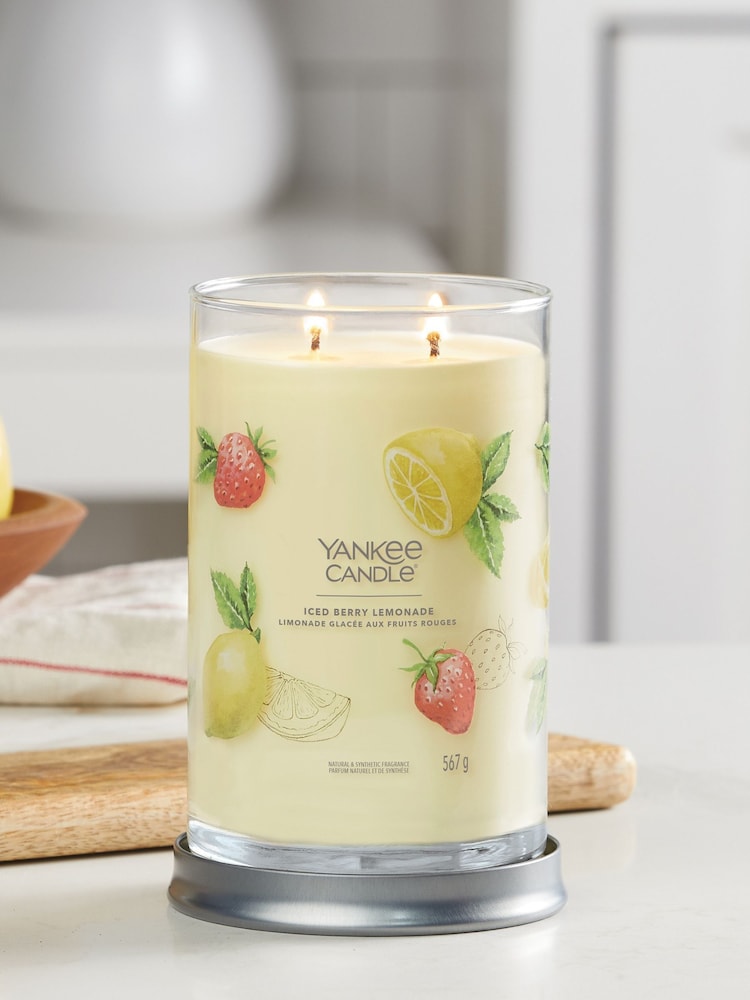 Yankee Candle Signature Large Tumbler Scented Candle, Iced Berry Lemonade - Image 1 of 2