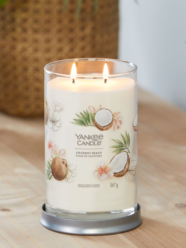 Yankee Candle Signature Tumbler Scented Candle, Coconut Beach - Image 1 of 2