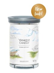 Yankee Candle Signature Large Tumbler Scented Candle, Clean Cotton - Image 2 of 2