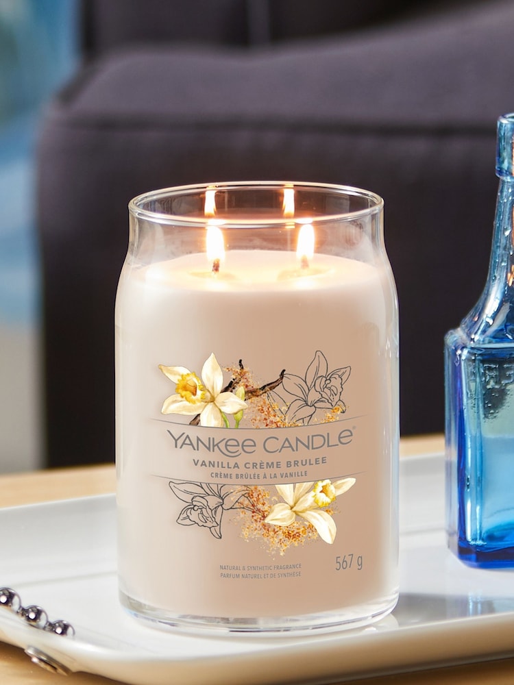 Yankee Candle Signature Large Jar Scented Candle, Vanilla Crème Brûlée - Image 1 of 2