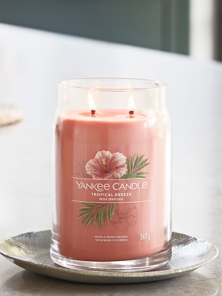 Yankee Candle Signature Large Jar Scented Candle Spiced, Tropical Breeze - Image 1 of 3