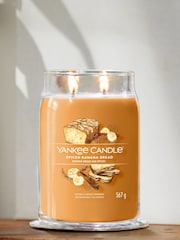 Yankee Candle Signature Jar Scented Candle, Spiced Banana Large Bread - Image 1 of 2