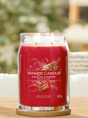Yankee Candle Signature Large Jar Scented Candle, Sparkling Cinnamon - Image 1 of 2