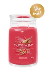 Yankee Candle Signature Large Jar Scented Candle, Sparkling Cinnamon - Image 2 of 2