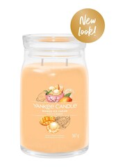 Yankee Candle Signature Large Jar Scented Candle, Mango Ice Cream - Image 2 of 2