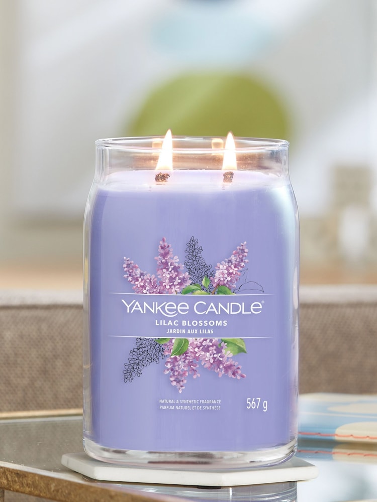 Yankee Candle Signature Large Jar Scented Candle, Lilac Blossoms - Image 1 of 2
