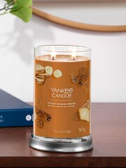 Yankee Candle Signature Tumbler Scented Candle, Spiced Banana Bread - Image 1 of 2