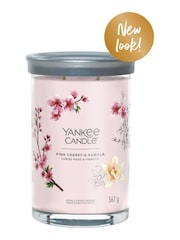 Yankee Candle Signature Large Tumbler Scented Candle, Pink Cherry Vanilla - Image 2 of 2