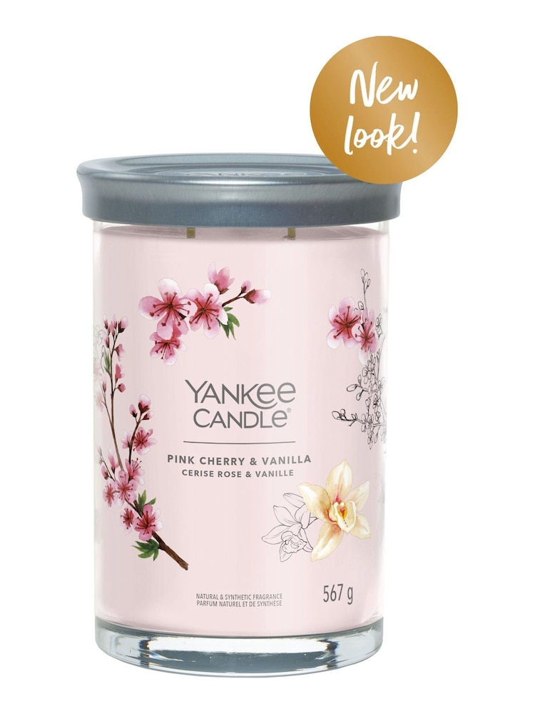 Yankee Candle Signature Large Tumbler Scented Candle, Pink Cherry Vanilla - Image 2 of 2