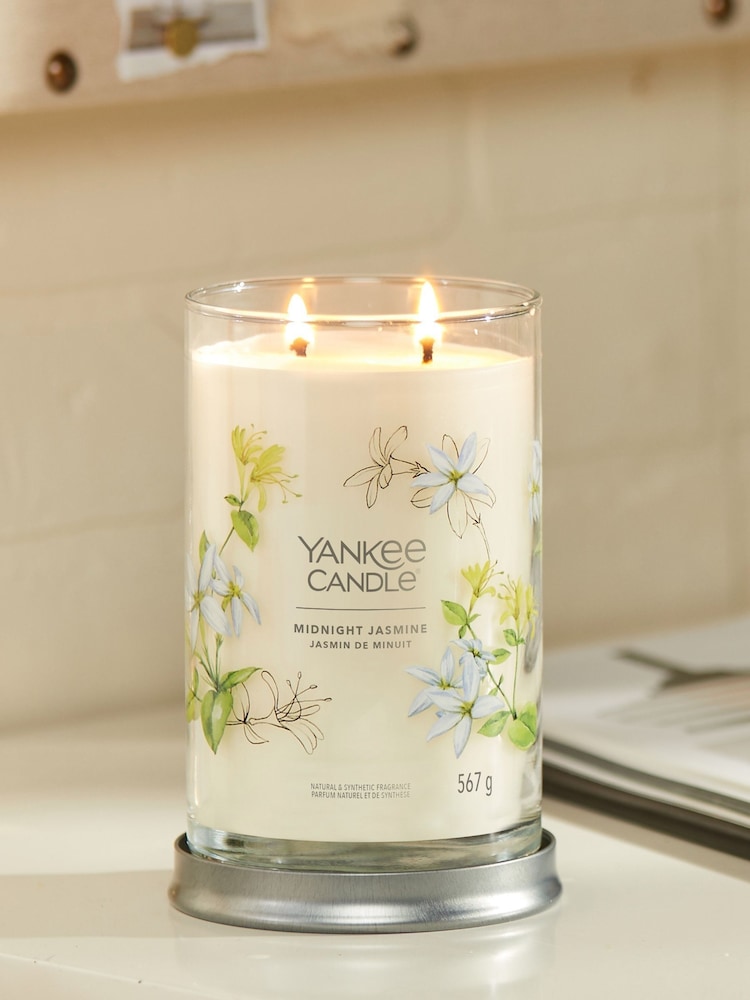 Yankee Candle Signature Large Tumbler Scented Candle, Midnight Jasmine - Image 1 of 2
