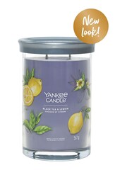 Yankee Candle Signature Large Tumbler Scented Candle Black Tea Lemon - Image 2 of 2