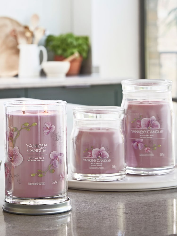 Yankee Candle Signature Large Jar Scented Candle, Wild Orchid - Image 2 of 4