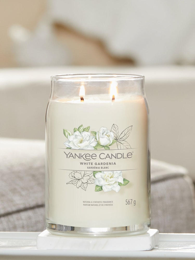 Yankee Candle Signature Large Jar Scented Candle, White Gardenia - Image 1 of 2