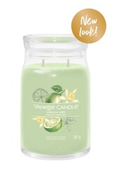 Yankee Candle Signature Large Jar Scented Candle, Vanilla Lime - Image 3 of 3