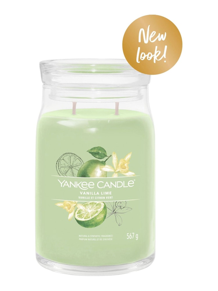 Yankee Candle Signature Large Jar Scented Candle, Vanilla Lime - Image 3 of 3