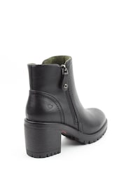 Heavenly Feet Ladies Vegan Friendly Ankle Black Boots - Image 4 of 4