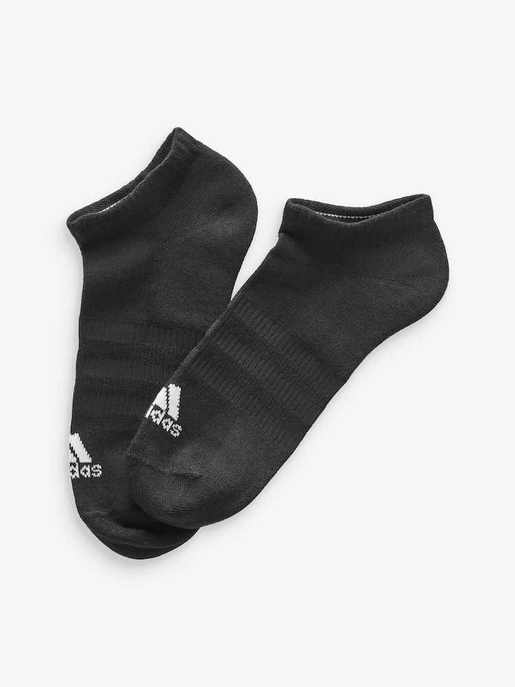 Schwarz - adidas Niedrige, gepolsterte Socken im 3er-Pack - Bild 2 von 4 Schwarz - adidas Niedrige, gepolsterte Socken im 3er-Pack - Bild 2 von 4