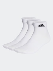 adidas White Thin And Light Ankle Socks 3 Pairs - Image 1 of 4