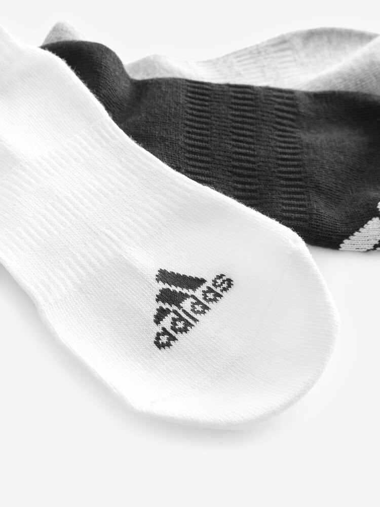 adidas Multi Adult Thin and Light Sportswear Low Cut Socks 3 Pack - Image 4 of 4