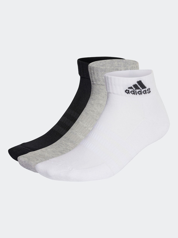 Мульти - Набор из 3 пар спортивных носков с мягкой подошвой adidas - Изображение 2 из 4